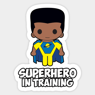 Superhero in Training - Boy of color Sticker